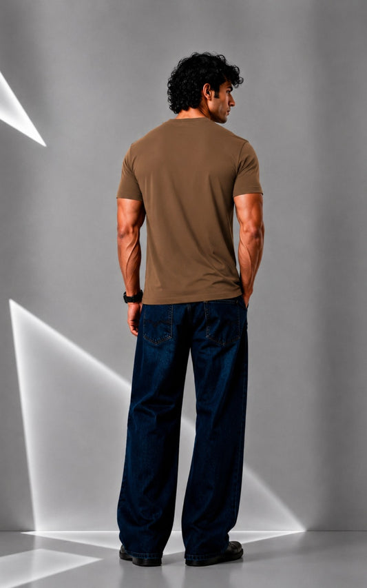 Basic Camel Brown T-Shirt