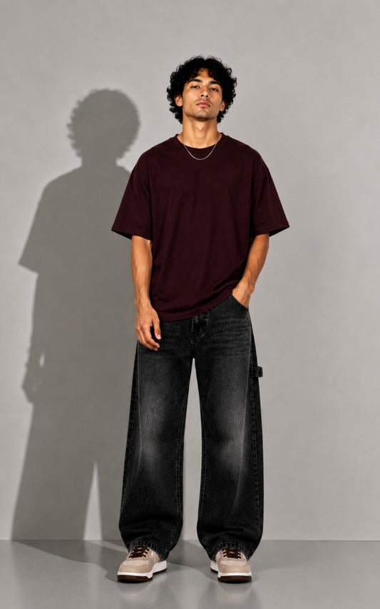 Oversized Burgundy Tee