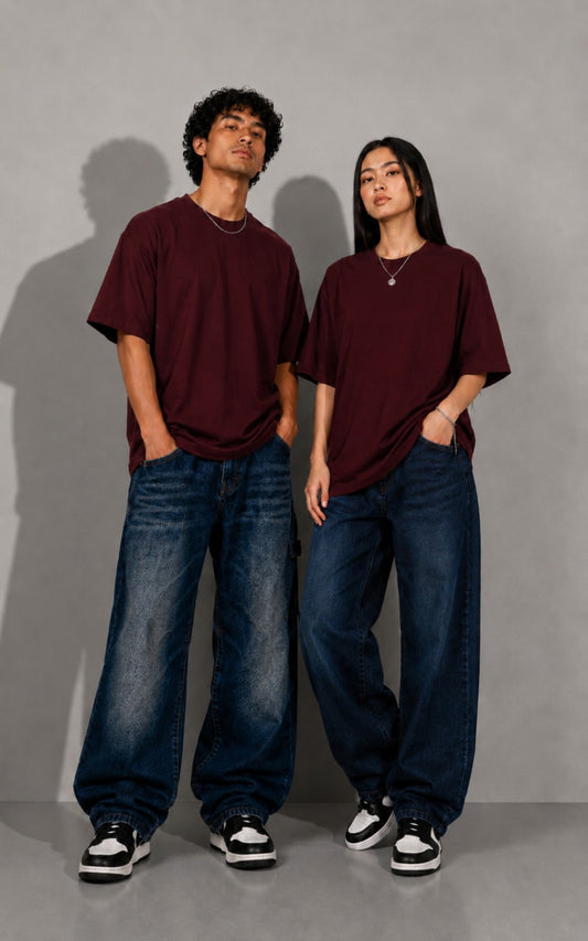 Oversized Burgundy Tee