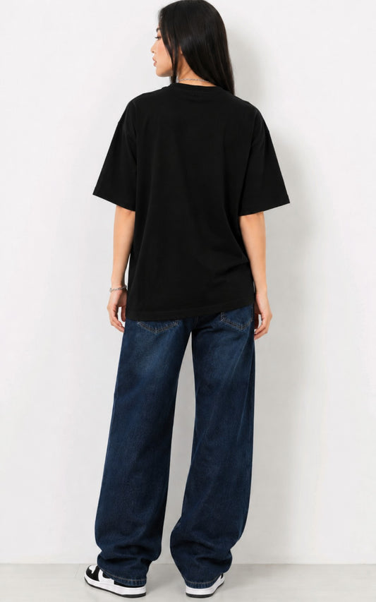 Oversized Black Tee