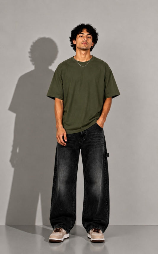 Oversized Olive Green Tee