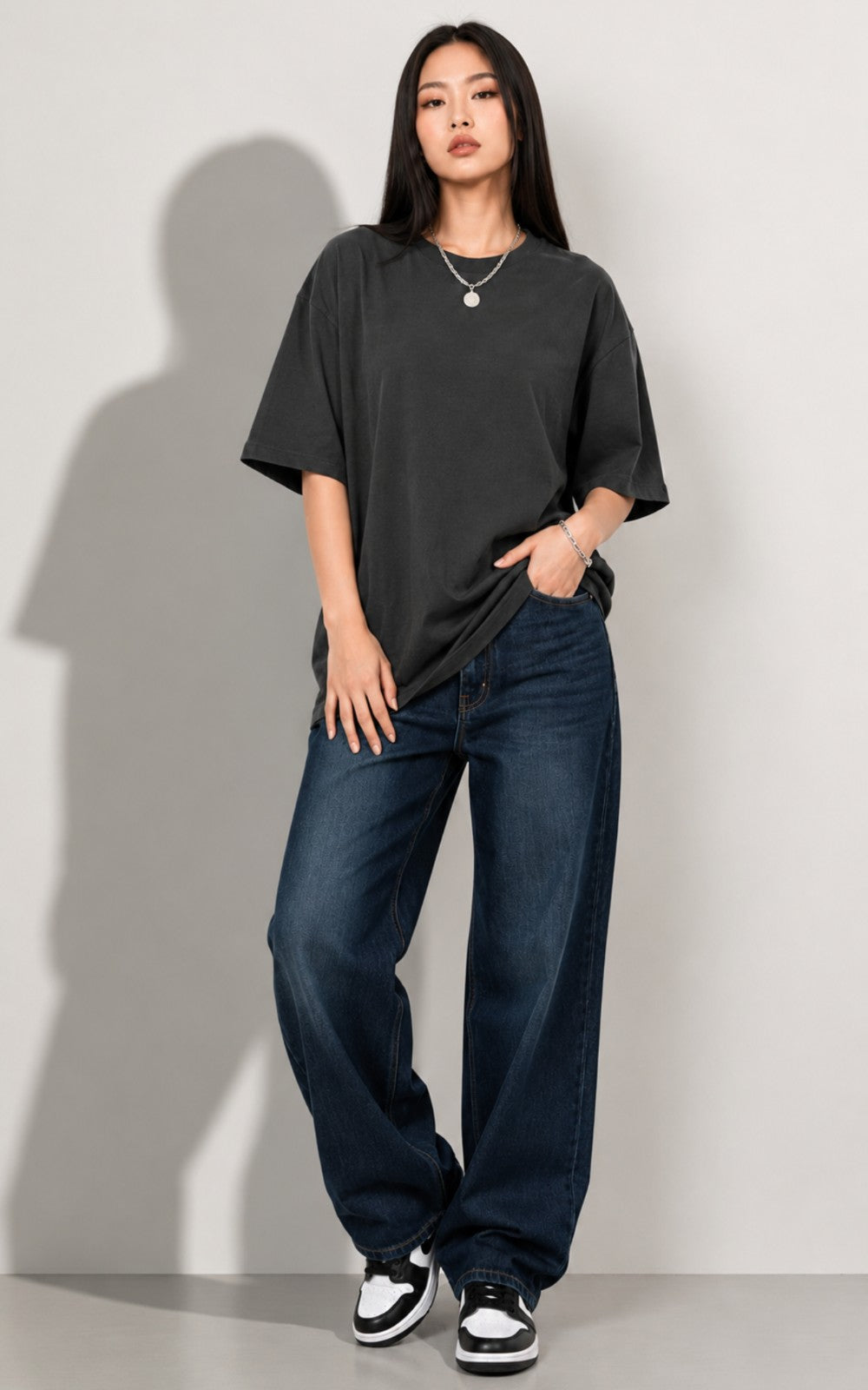 Oversized Dark Grey Tee