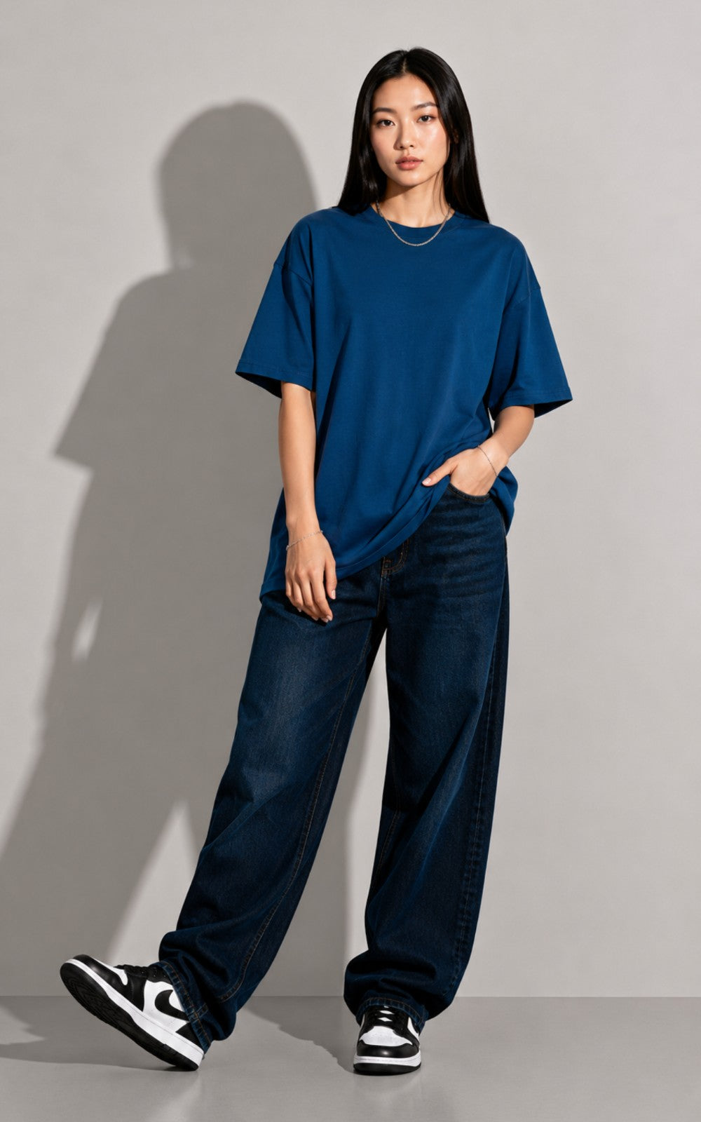 Oversized Teal Blue Tee