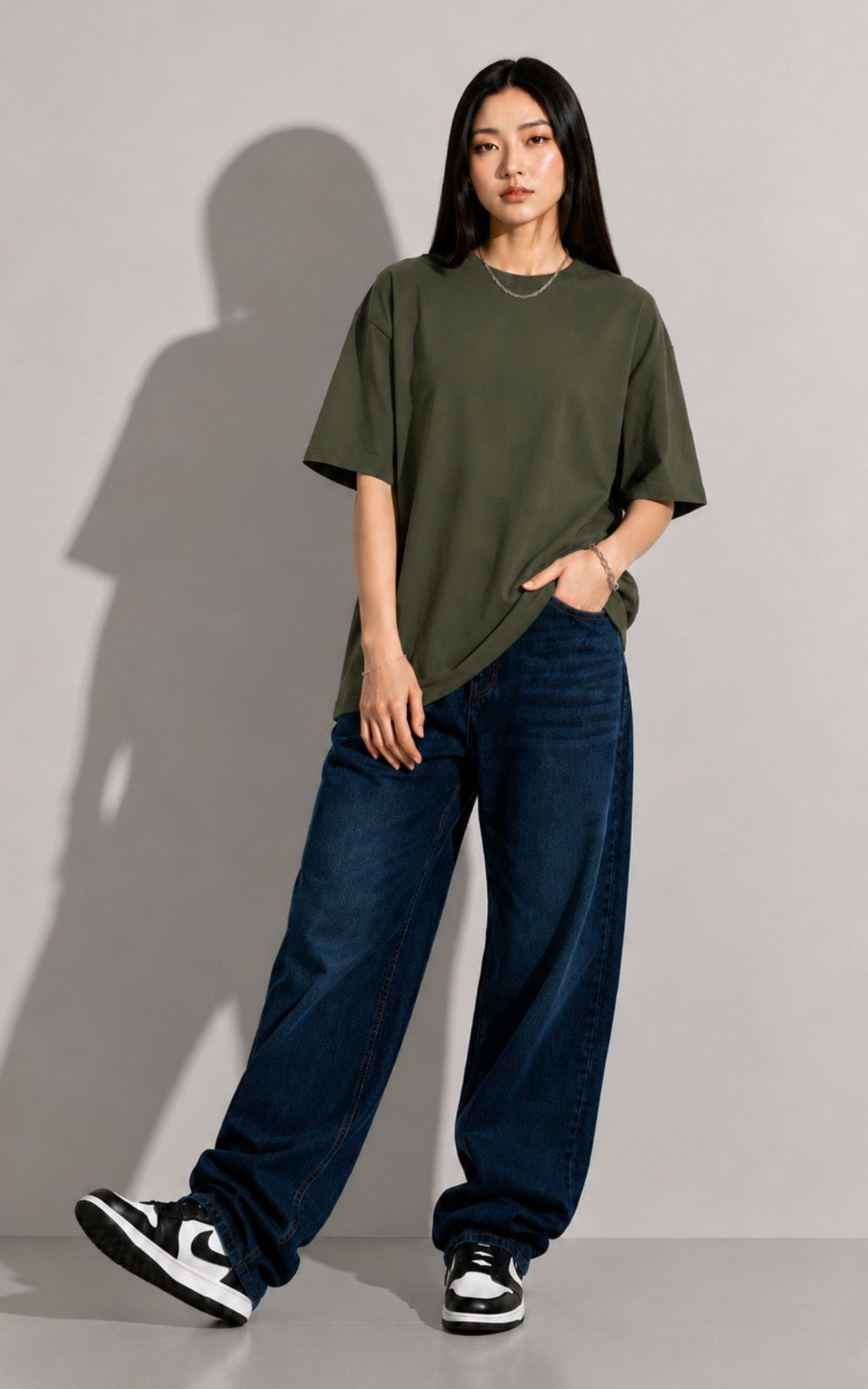 Oversized Olive Green Tee