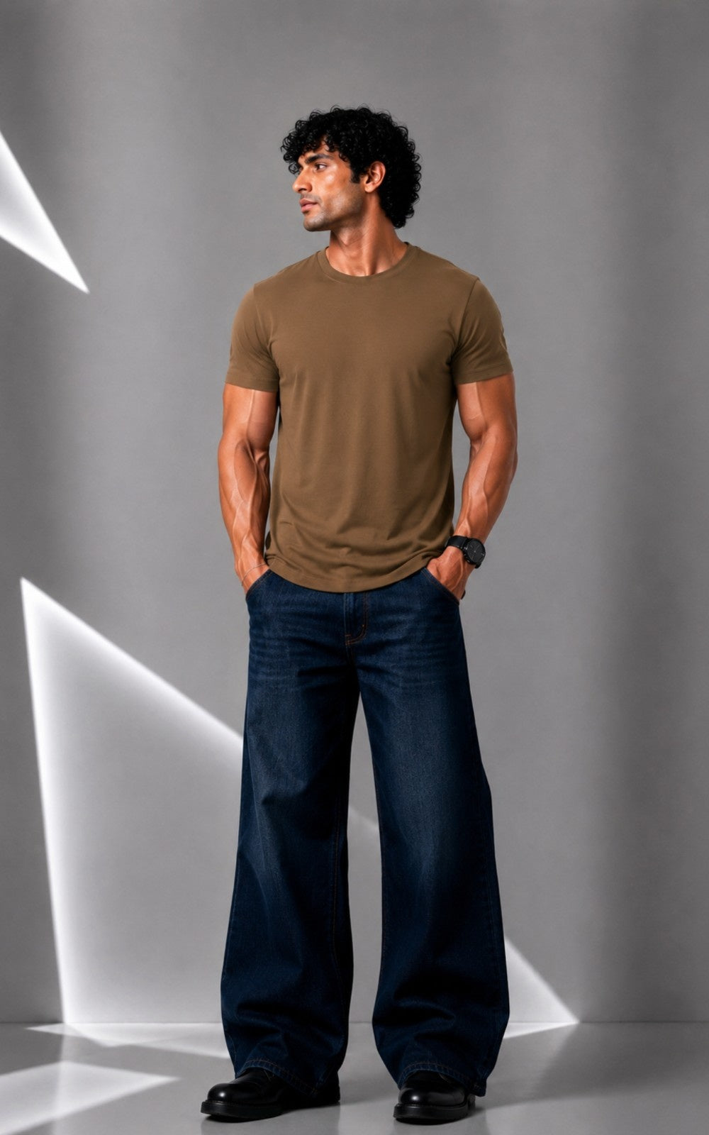 Basic Camel Brown T-Shirt