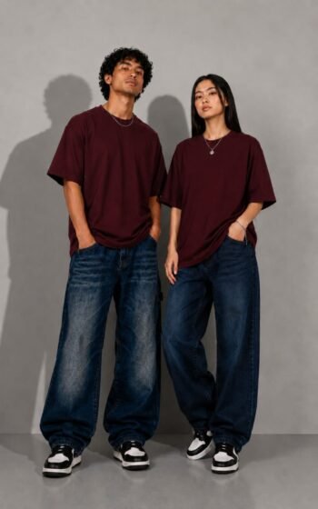 Oversized Burgundy Tee
